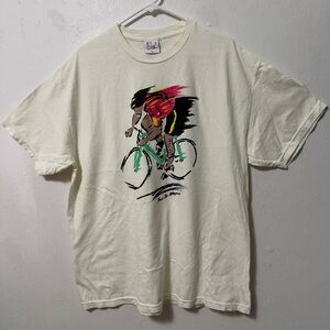 Tour De Stay Cool France Cycling T Shirt Large Brand New No Tag Color Cream